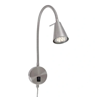 Image de Briloner Leuchten lampe de lit LED, avec bras flexible, interrupteur marche/arrêt inclus, 4 Watt. 400 lumens, 3.000 Kelvin