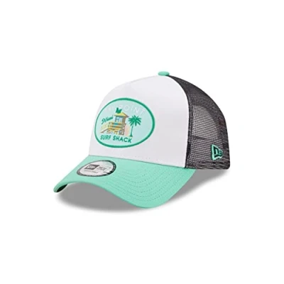 Image de New Era Bay Point Surf Shack Cap weiß türkis verstellbar Truckercap mit Mesh One Size