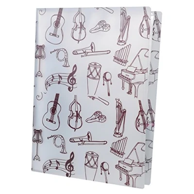 Image de Punk Classeur à Pochettes Pour Partitions Taille A4 eFile Affichage White Music Instrument