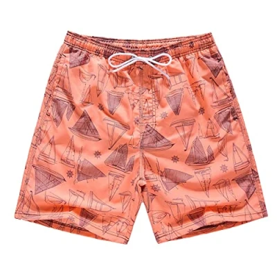 Image de FedMois Short de Bain pour Garçon et Enfant Maillot avec Slip Intérieur en Filet Séchage Rapide, Rouge, 7 8 Ans