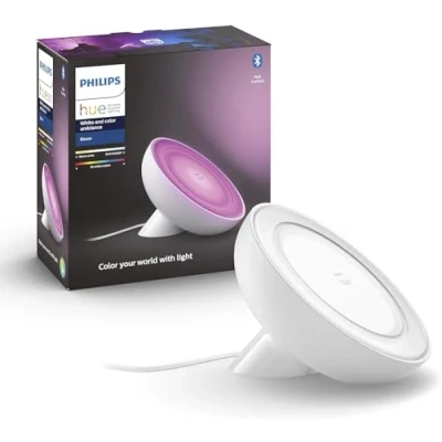 Image de Philips Hue White &amp; Color Ambiance, lampe Bloom, 4ème génération Blanc, 7W, compatible Bluetooth, fonctionne avec Alexa, Google Assistant et Apple Homekit
