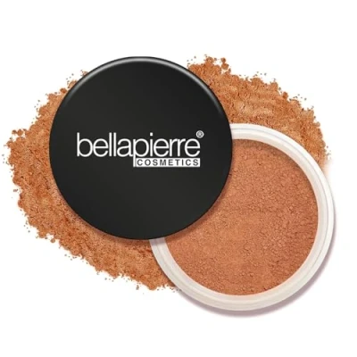 Image de Bellapierre Loose Mineral Foundation Fond de teint minéral en poudre libre Couvrance Totale SPF 15 Vegan &amp; Cruelty Free Hypoallergénique 9 Grammes Acorn