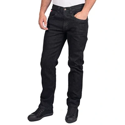 Image de Lee Cooper LCPNT219 Jean de Travail en Denim Extensible pour Homme, Noir, 40W / 31L