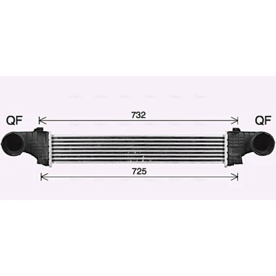 Image de Intercooler, échangeur AVA QUALITY COOLING MS4726
