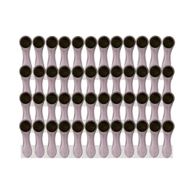 Image de Pinces à Linge Pince en matière Douce et adhérente Gris/argenté 48