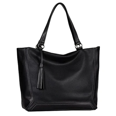 Image de TOM TAILOR ISA, Sac Cabas avec Fermeture éclair Femme, Noir, 44,5 x 14,5 30