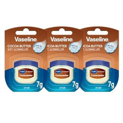 Image de Vaseline Lip Therapy Lot de 3 baumes à lèvres nourrissants au beurre coco pour une hydratation optimale