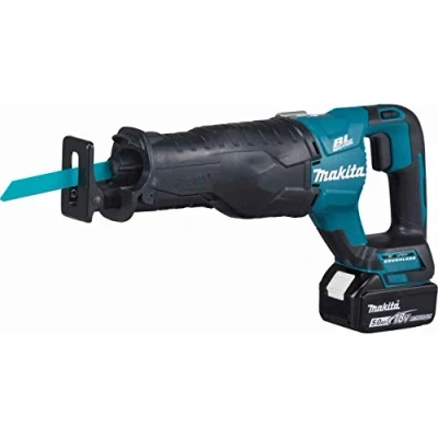 Image de SCIE RÉCIPRO MAKITA 18 V LI ION 5 AH + 2 BATTERIES BL1850N CHARGEUR COFFRET MAK PAC DJR187RTE