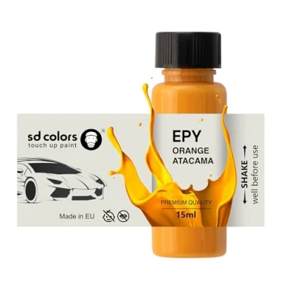 Image de SD COLORS Peinture de retouche ORANGE ATACAMA EPY 15 ML Pour réparer les rayures et éclats Code couleur : (juste la peinture)