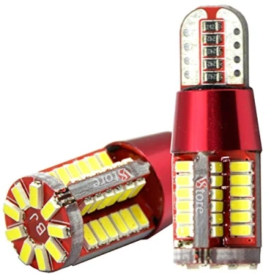 Image de VS 2X Auto LED Veilleuses Ampoules T10 W5W Canbus Sensa Erreur 57 SMD 4014 Ultra Bright Plaque d&#039;immatriculation Position Lampes intérieures Lumière Blanche Xénon 6000K, 12V