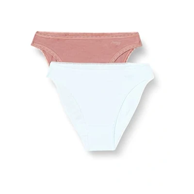 Image de sloggi GO Midi C2P sous vêtement, Opaque, Pink Light Combination, S (Lot de 2) Femme