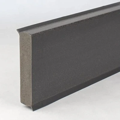 Image de PROVISTON plinthe en plastique mousse rigide PVC 12 x 60 2500 mm basalte Lisse Imperméable de qualité supérieure pose facile