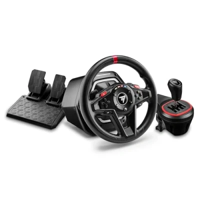 Image de Thrustmaster T128 Shifter Pack Volant avec Add On TH8S Shifter, Compatible Xbox et PC