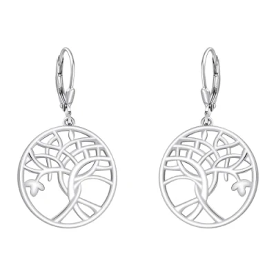 Image de SOFIA MILANI Boucles d&#039;Oreilles pour Femmes en Argent 925 Dangle avec Motif Forme Arbre de Vie 20789