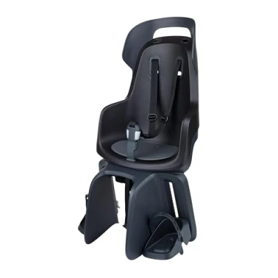 Image de BOBIKE 8011500001 Siège arrière GO MAXI AVS+, monté sur un porte bagages AVS+ pour vélos, adapté aux enfants avec poids maximal de 22 kg, couleur Urban Noir