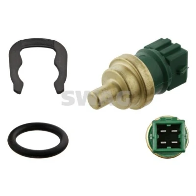 Image de SWAG 30 93 1539 Sonde de Température Liquide Refroidissement vert avec ressort retenue, joint d&#039;étanchéite VOLKSWAGEN: Golf 4