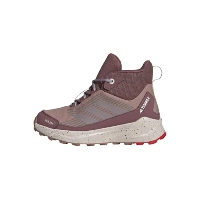 Image de Adidas Terrex Trailmaker 2 MID RAIN.RDY Unisex Chaussures de marche pour enfants, Taille: 30.5, Warm clay/preloved fig/pure ruby