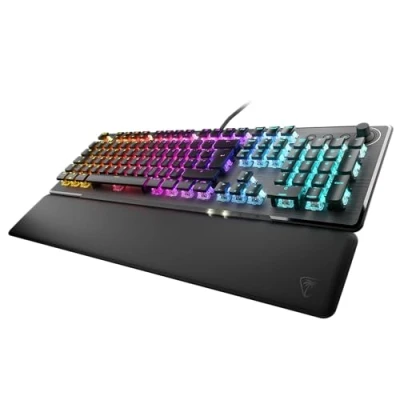 Image de Turtle Beach Vulcan II Clavier Gaming PC, interrupteurs mécaniques Titan II, Touches rétro éclairées RGB Personnalisables, Repose Poignets Amovible, Noir