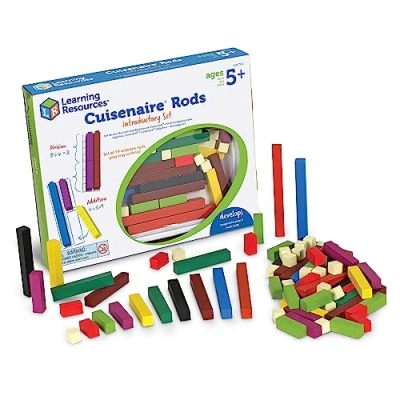 Image de Learning Resources Kit d&#039;introduction aux réglettes Cuisenaire en bois