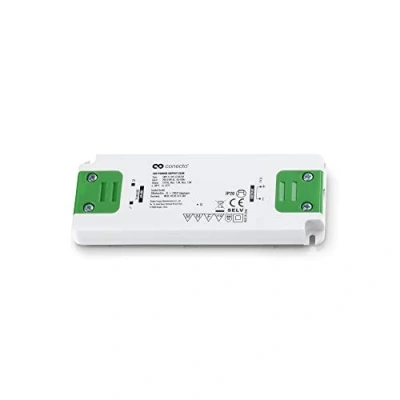 Image de conecto CC50238 Transformateur d’alimentation à LED 12 volts pour ampoules et lampes Watt Slimline (connecteur Prise directe)