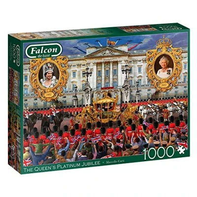 Image de Jumbo Le jubilé de Platine la Reine The Queen Puzzle, 11347, Multicolore