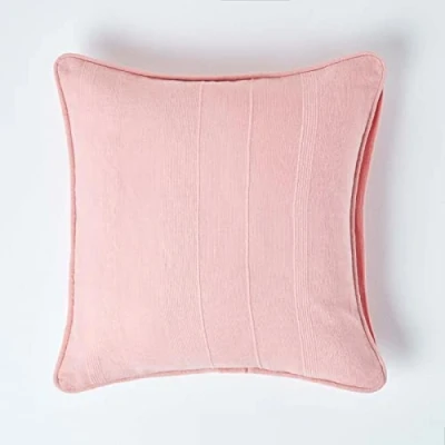 Image de HOMESCAPES Housse de Coussin en Coton Rose Rajput, 45x45 cm