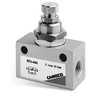 Image de Camozzi RFU 4831/8 Inline Vanne de régulation du débit, unidirectionnel, 1/20,3 cm