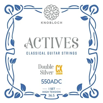 Image de KNOBLOCH STRINGS THE ART OF VIBRATION 550ADC ACTIVES Double Silver CX Carbon High 550 Tension 36,5