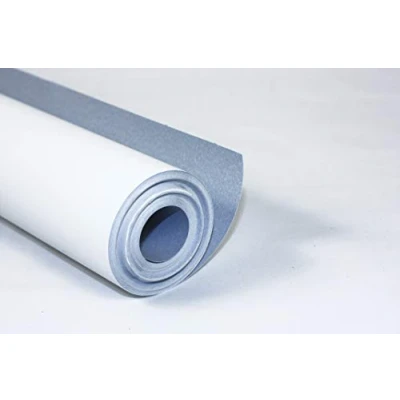 Image de Clairefontaine 34161C Un rouleau de papier à peindre 10x1 m 120g (1 face blanche, 1 bleue)