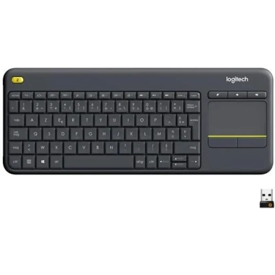Image de Logitech K400 Plus Tv clavier RF sans fil AZERTY Français Noir