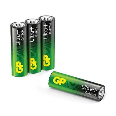 Image de GP Lot de 4 Piles alcalines AA Ultra Plus, 1,5 V