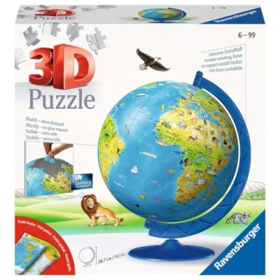 Image de Ravensburger Kindererde Tigre Globe pour Enfants en Langue Allemande, 11160, Spécifique au modèle