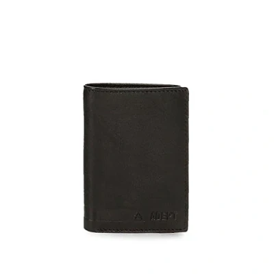 Image de joumma bags,s.l. Adept Alan Portefeuille Vertical avec Noir 8,5 x 11,5 1 cm Cuir, Noir, Porte Monnaie