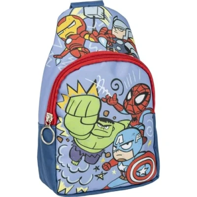 Image de CERDÁ LIFE&#039;S LITTLE MOMENTS Sac à dos Spiderman Bleu 13x23x7cm Fabriqué en Polyester enfant avec poignées ajustables Compartiment principal Produit Original Espagne