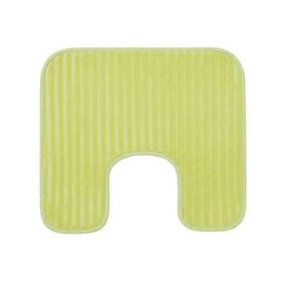 Image de Gözze Tapis de Toilette antidérapant souple en forme U, 100% Polyester, 50 x 45 cm Vert citron