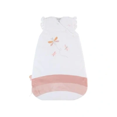 Image de NOUKIE&#039;S Gigoteuse Hiver 0 6 Mois (70 cm) TOG 2 à 3,5 Fermeture Zippée Polyester/Coton Blanc &amp; Rose