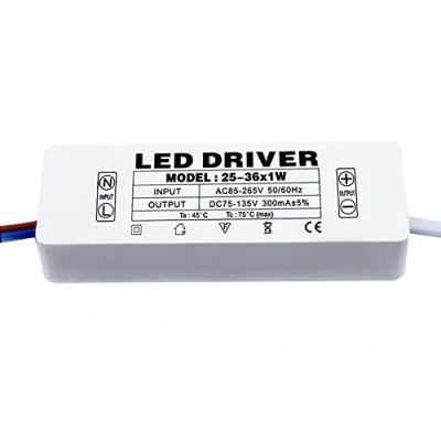 Image de YSSMAO Driver LED 300MA 1 3W 4 7W 8 12W 18 25W Adapter l&#039;unité d&#039;adaptation AC85 265V Flair Le CONDUCTEUR DE Transformers pour LEDs,36w
