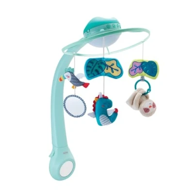 Image de INFANTINO Mobile Projecteur Musical 3 en 1 Convertible Veilleuse Bébé Musicale et Lumineuse Mode Réveil Simulation de la Lumière du Jour Mélodies Sons Nature Cadeau