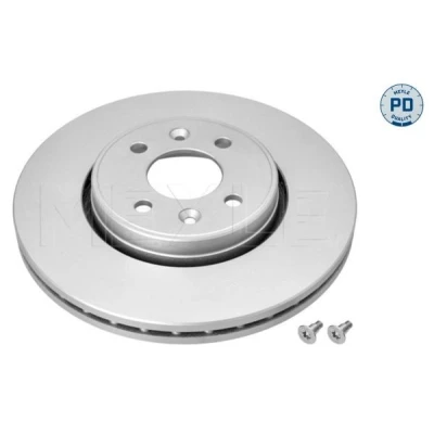 Image de MEYLE 16 83 521 0004/PD Disque de frein Essieu avant 280 24 4 100 ventilé revêtu zinc à haute teneur en carbone avec vis/boulons PD Quality