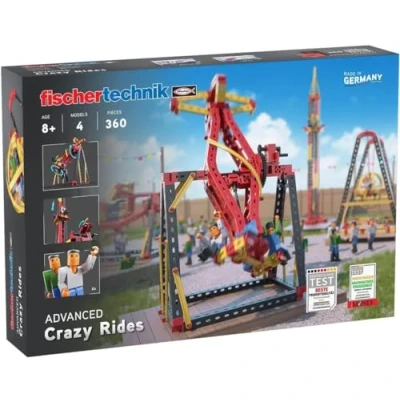 Image de fischertechnik Crazy Rides 569019 kit de Construction pour Enfants, Jouet avec Parc d&#039;attractions, à partir 8 Ans