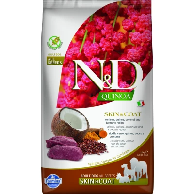 Image de N&amp;D Quinoa Skin &amp; Coat nourriture pour chiens Cerf moyennes et grandes races 2,5 kg