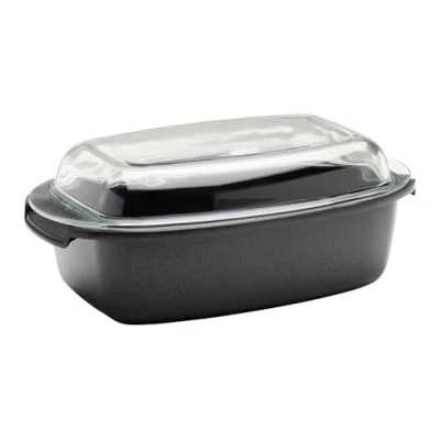 Image de Berndes Plat multifonction en fonte d&#039;aluminium avec couvercle 33 x 21 cm 2,4 l