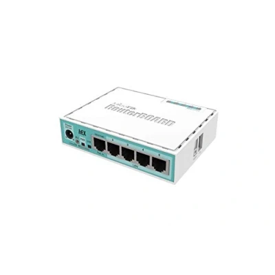 Image de Mikrotik RB750GR3 Routeur connecté Gigabit Ethernet Turquoise, Blanc