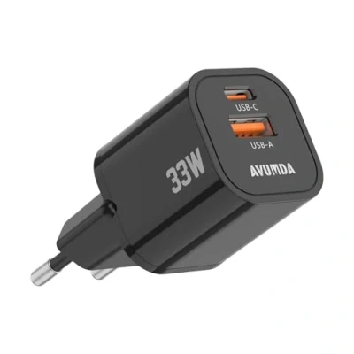 Image de OUFUYU 33W Chargeur USB C, Rapide à 2 Ports A et C pour iPhone 15/14/13 Pro Max, Pixel, Galaxy, iPad/iPad Mini Plus
