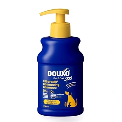 Image de DOUXO Skin &amp; Coat Spa Ultra Safe Shampoing hydratant pour Chien, 250mL, Nettoie et Hydrate la Peau Profondeur, Laisse Le Pelage Doux éclatant, Formule respectueuse de Peau.