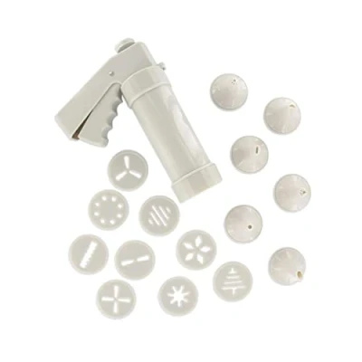 Image de Zenker 42807 Presse à Biscuit Professionnelle avec 6 Embouts et 10 disques, Biscuits, Moule gâteau, Plastique, 21 x 18,5 6,5 cm