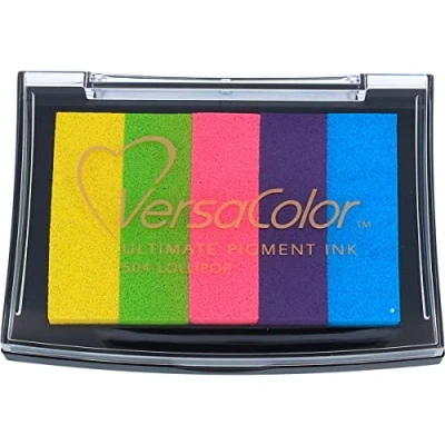 Image de 5 tampons Versacolor Tsukineko Coussin encreur à Pigment, Lollipop