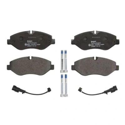 Image de DELPHI LP3621 Jeu de plaquettes frein contact signal d&#039;usure inclus avec tôle anti bruit accessoires IVECO: DAILY 6 Pritsche/Fahrgestell