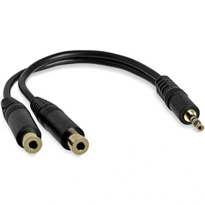 Image de StarTech.com Câble répartiteur stéréo 15 cm Mâle 3,5 mm vers femelle 2 x (MUY1MFF)