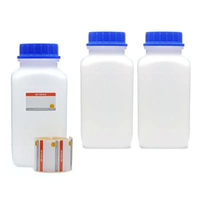 Image de Octopus 3X 2500 ML flacons à col Large avec Bouchon Visser, Produits Chimiques, de Laboratoire